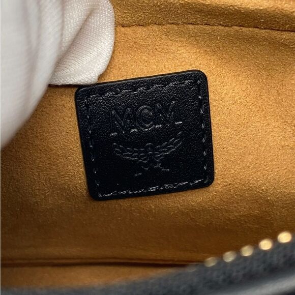 MCM Cubic Monogram Jacquard & Leather Crossbody - Picture 13 of 15